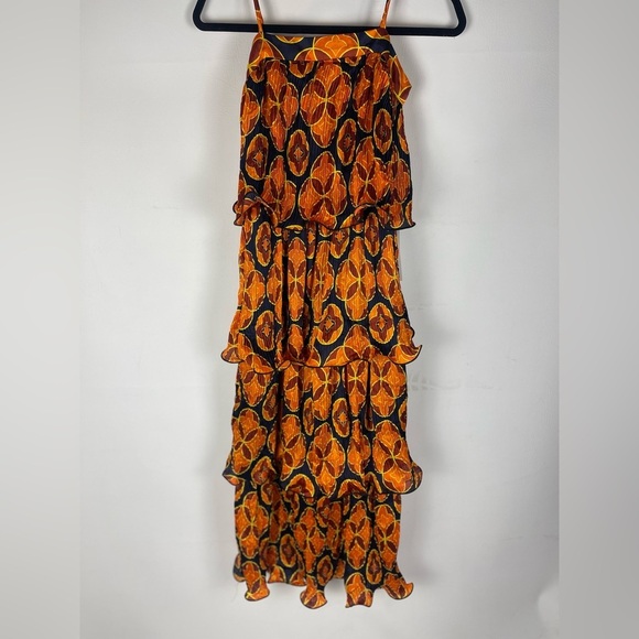 Never Fully Dressed Henrietta NWT Square Neck Sleeveless Tiered Midaxi Dress - Picture 2 of 12